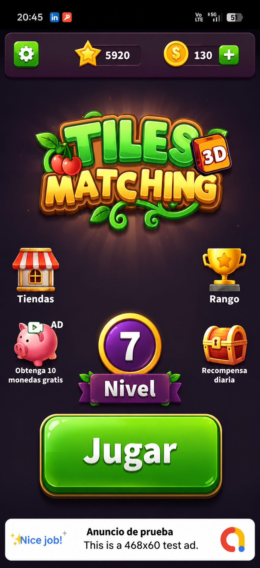 Main menu