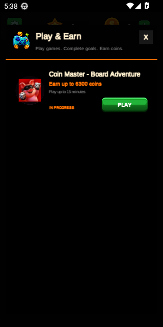 Play and Earn campaign list